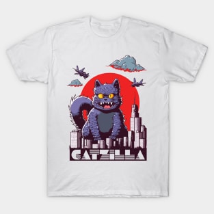 Catzilla Funny Cat T-Shirt